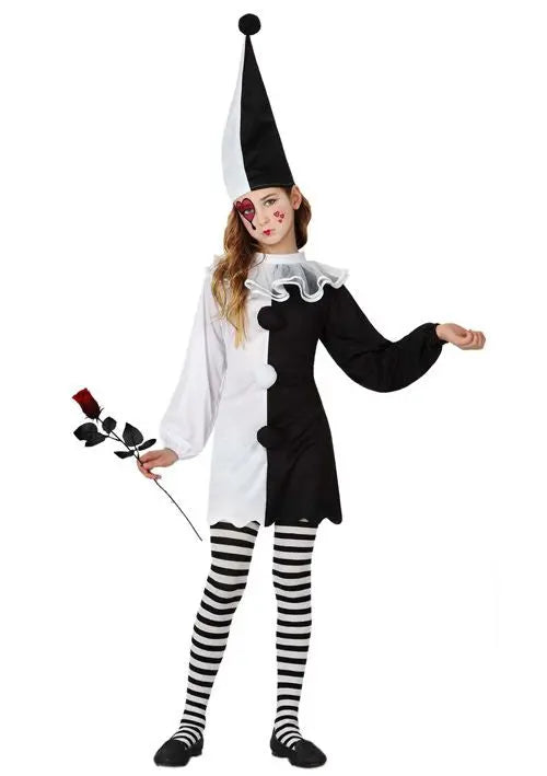 Costume PIERROT BAMBINA - tuttocostumi.it