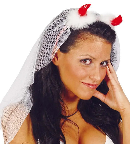 Velo sposa con CORNA - tuttocostumi.it