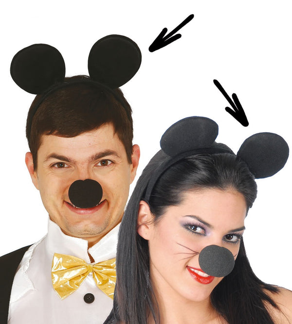 Cerchietto ORECCHI TOPO di Guirca - tuttocostumi.it