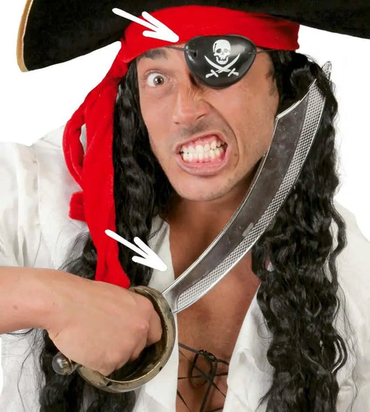 Set sciabola e benda pirata - tuttocostumi.it