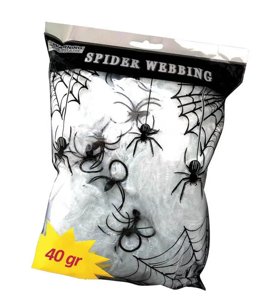 Ragnatele BIANCHE (conf. da 40 gr.) - tuttocostumi.it