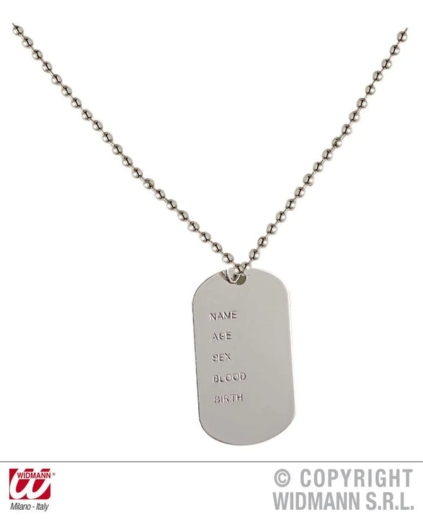 Collana con PIASTRINA - tuttocostumi.it