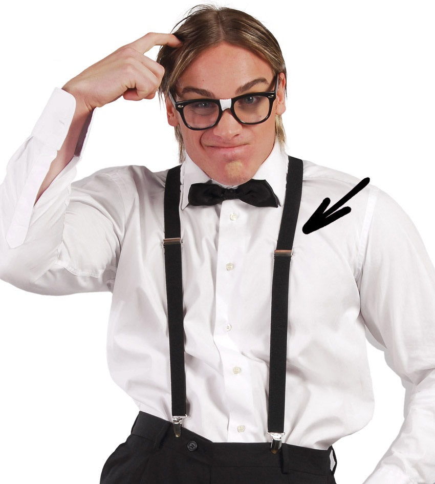 Bretelle adulto nere di Guirca - tuttocostumi.it