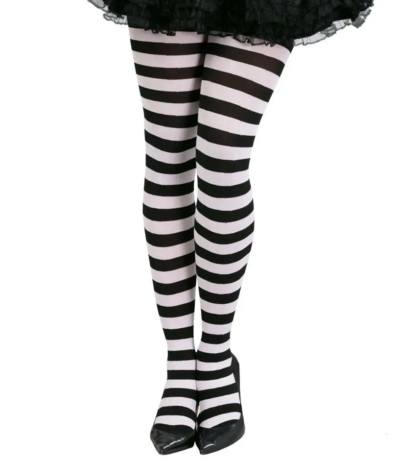 Collant a righe nere e bianche - tuttocostumi.it
