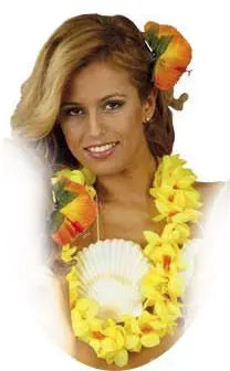 10 x Collane HAWAIANE fiori doppi - tuttocostumi.it