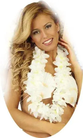 10 x Collane HAWAIANE fiori doppi - tuttocostumi.it