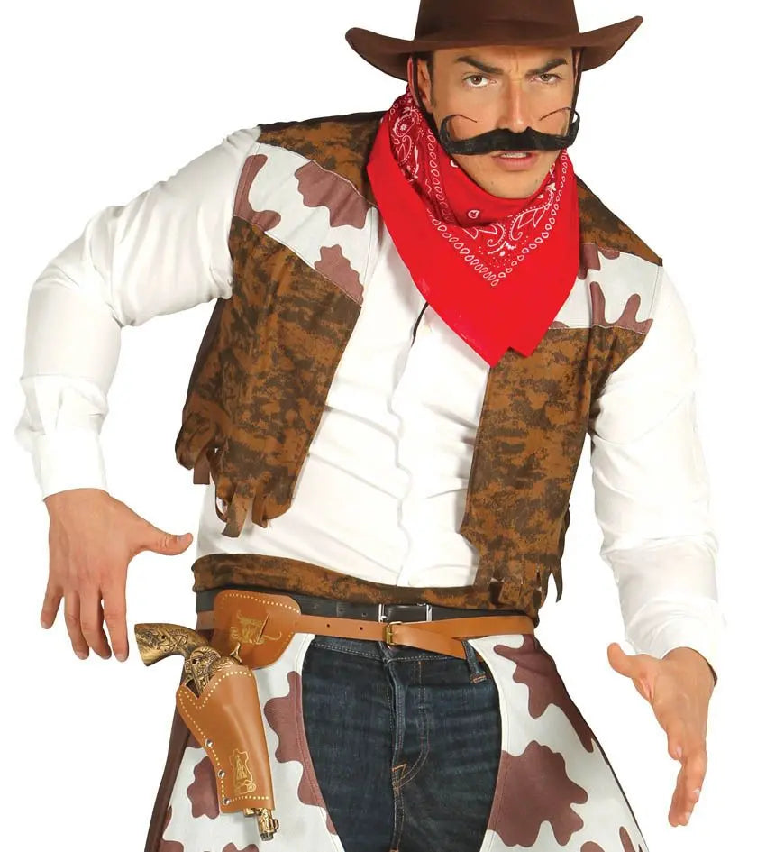 Cinturone COWBOY marrone con fondina - tuttocostumi.it