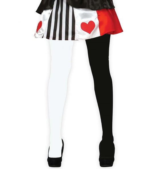 Collant BICOLOR nero bianco di Guirca - tuttocostumi.it