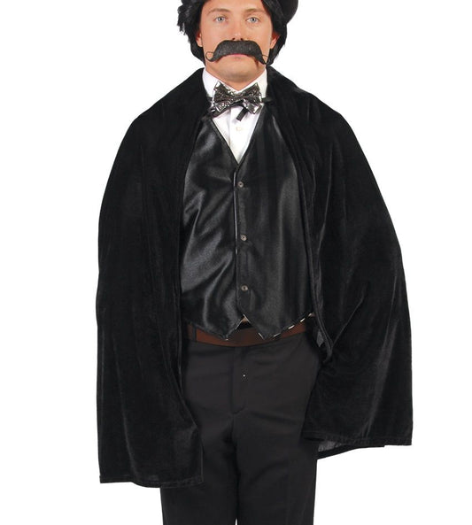 Mantello nero con cappuccio 100 cm di Guirca - tuttocostumi.it