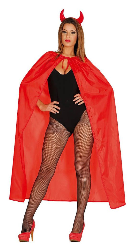 Mantello rosso 130 cm di Guirca - tuttocostumi.it