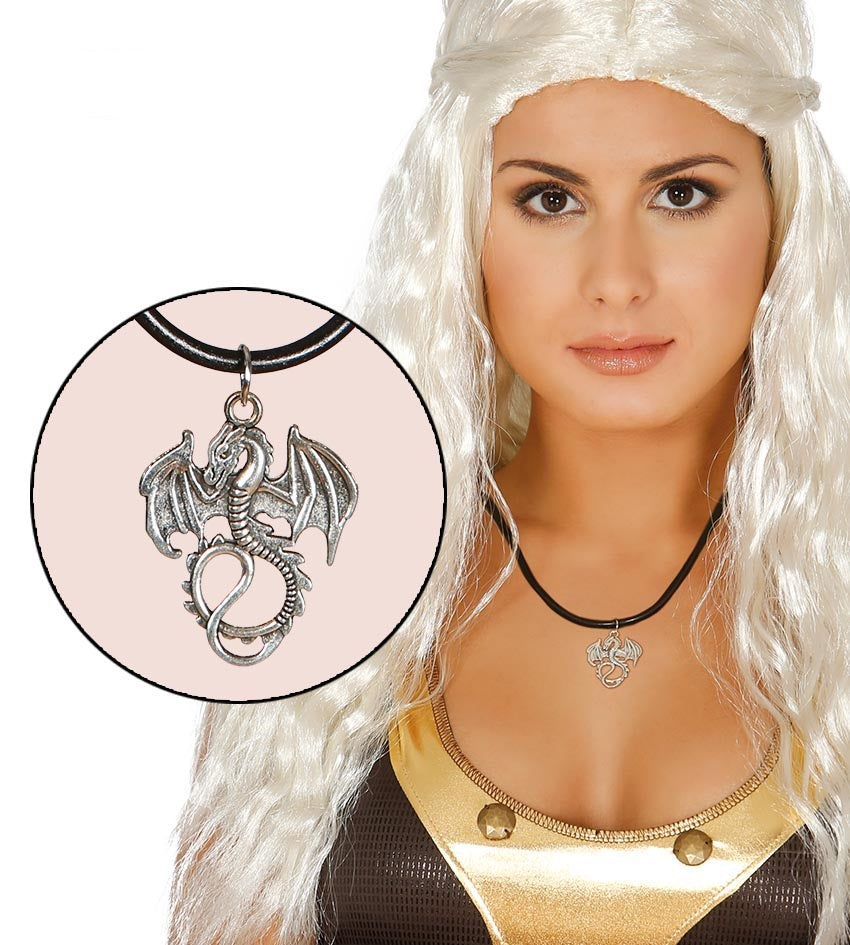 Collana con ciondolo DRAGO di Guirca - tuttocostumi.it
