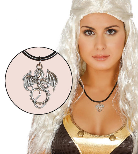 Collana con ciondolo DRAGO di Guirca - tuttocostumi.it