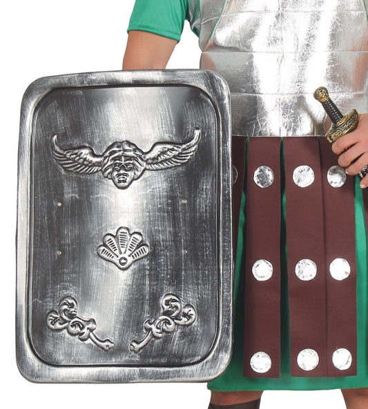 SCUDO romano METALLIZZATO cm 52x41 di Guirca - tuttocostumi.it