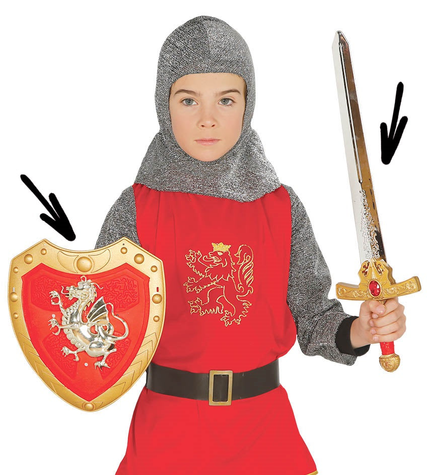 Set SPADA e SCUDO CAVALIERE di Guirca - tuttocostumi.it