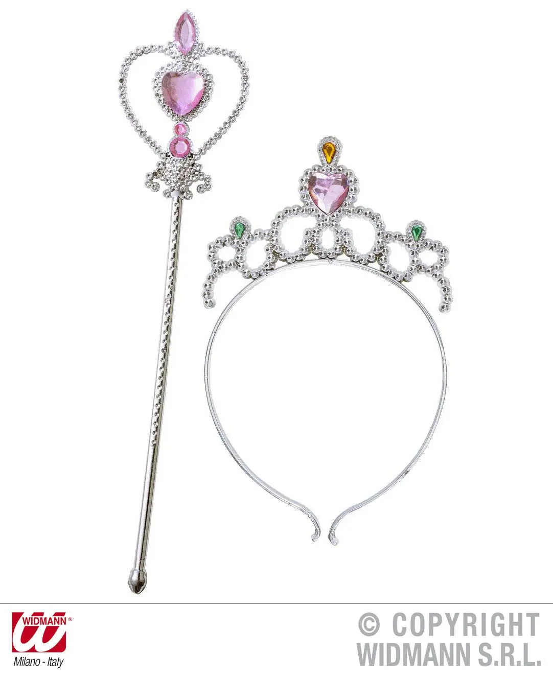 Tiara e scettro con gemme - tuttocostumi.it