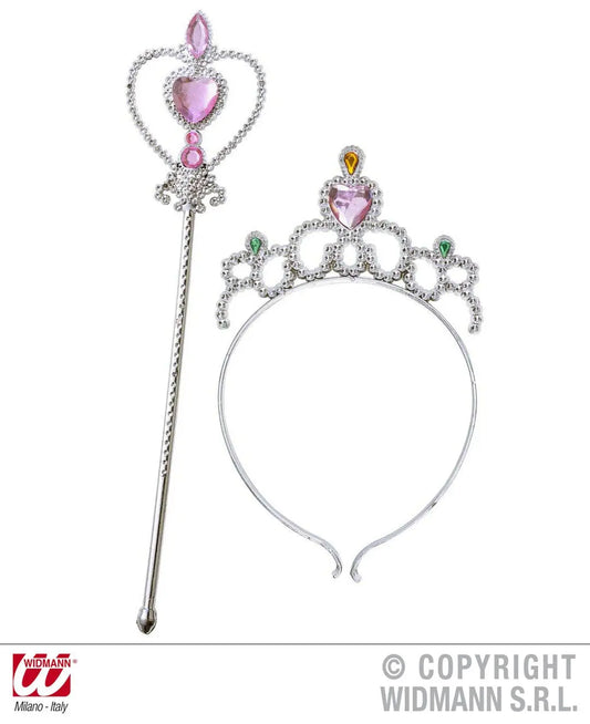 Tiara e scettro con gemme - tuttocostumi.it