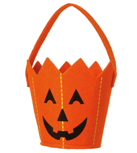 Secchiello zucca feltro 20 cm - tuttocostumi.it