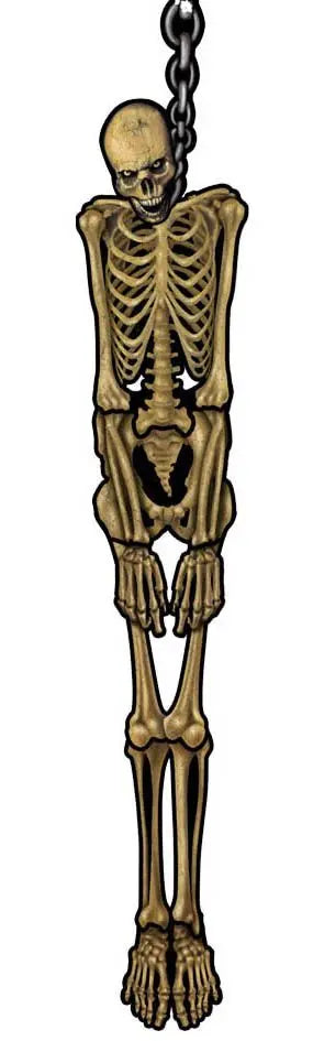Decorazione SCHELETRO in cartoncino - tuttocostumi.it