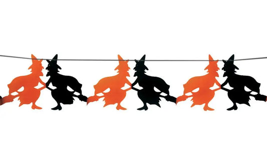 Ghirlanda streghe 23 x 300 cm HALLOWEEN - tuttocostumi.it