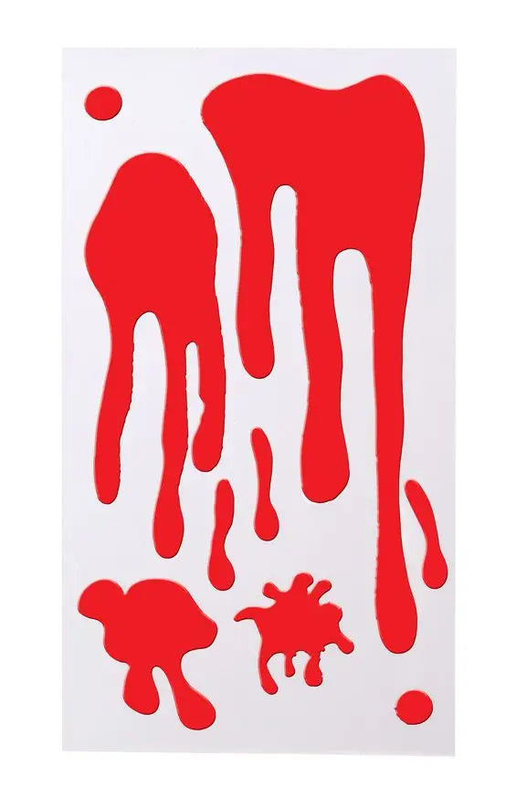 Decorazione GELATINOSA SANGUE da parete - tuttocostumi.it