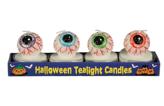 Confezione da 4 candele occhio 4.5 cm - tuttocostumi.it