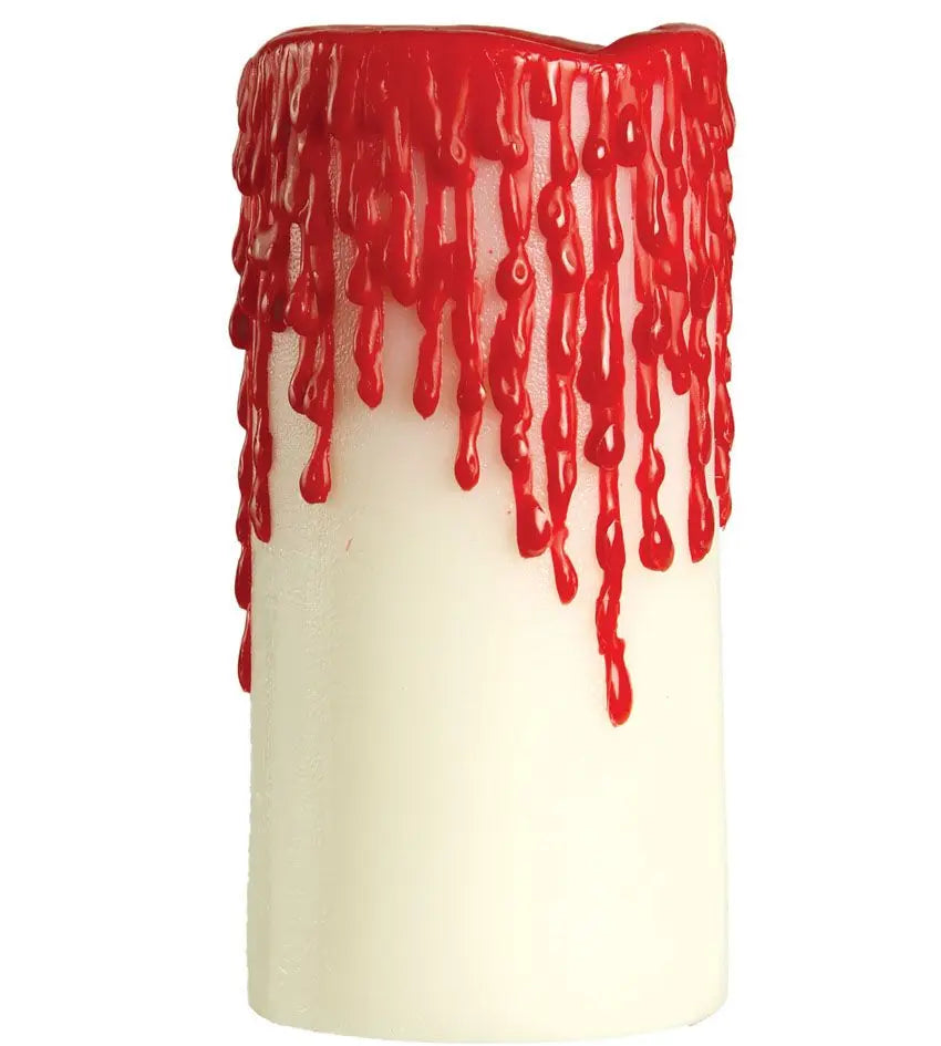 Candela con sangue 10 x 5 cm - tuttocostumi.it