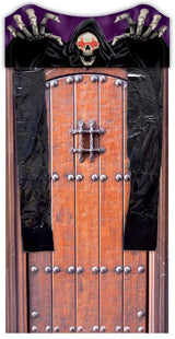 Copri porta con scheletro e luci 180 x 80 cm