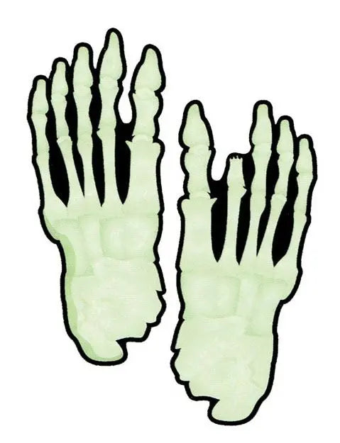 15 Impronte piedi scheletro fluorescenti - tuttocostumi.it