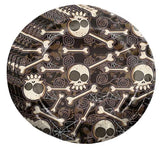 Piatti carta decorazione SCHELETRI 23 cm