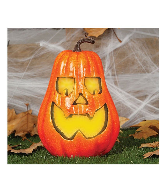 ZUCCA TERRIFICANTE con luci 24 cm di Guirca - tuttocostumi.it
