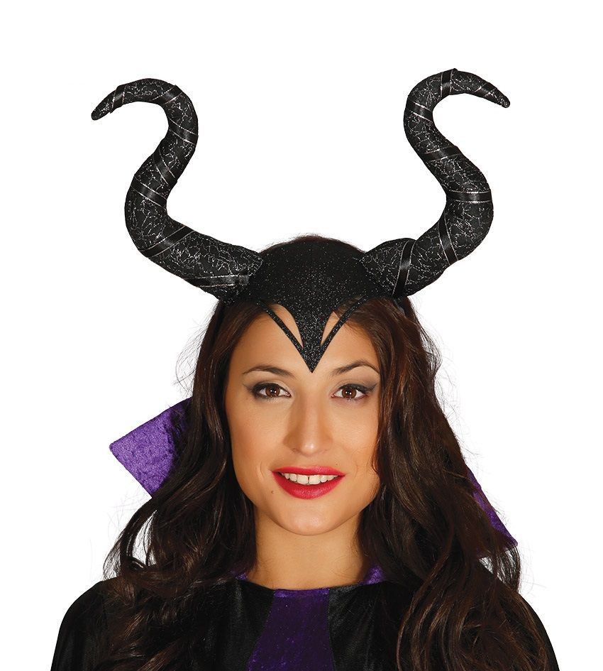 Cerchietto con CORNA MALEFICHE grandi di Guirca - tuttocostumi.it