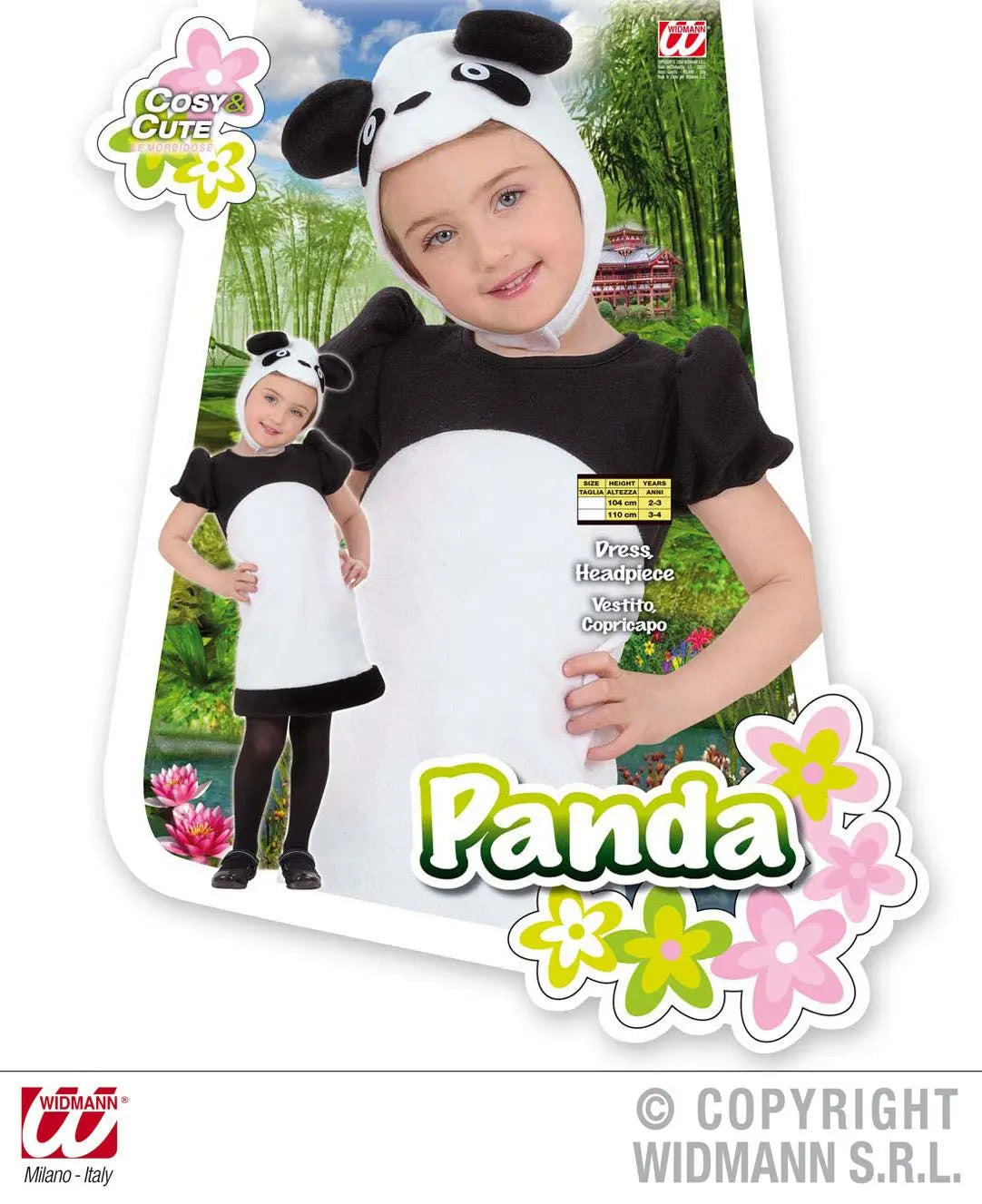Costume da PANDA bambina - tuttocostumi.it