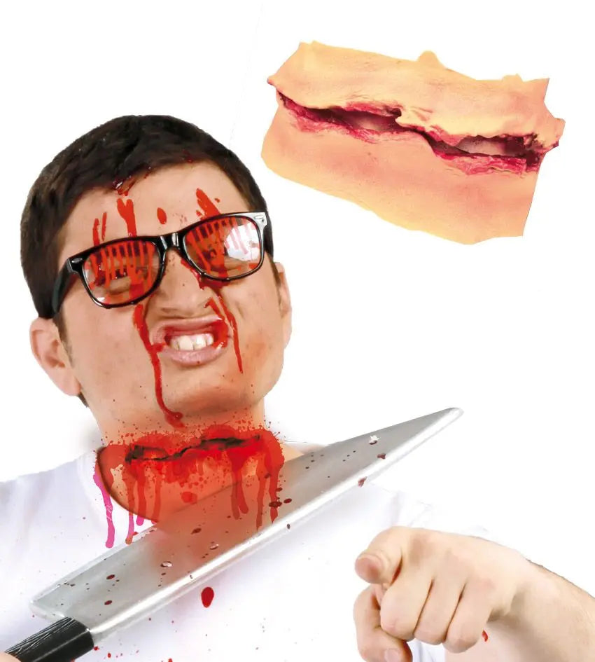 Effetto speciale taglio sulla gola - tuttocostumi.it
