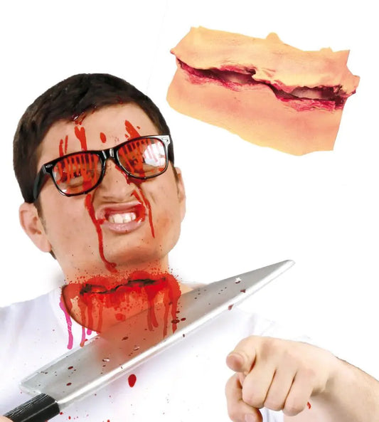 Effetto speciale taglio sulla gola - tuttocostumi.it