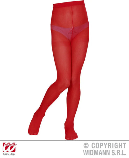 Collant ROSSI bambina (40 den) - tuttocostumi.it