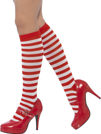 Calzettoni di NATALE a righe di Smiffys - tuttocostumi.it