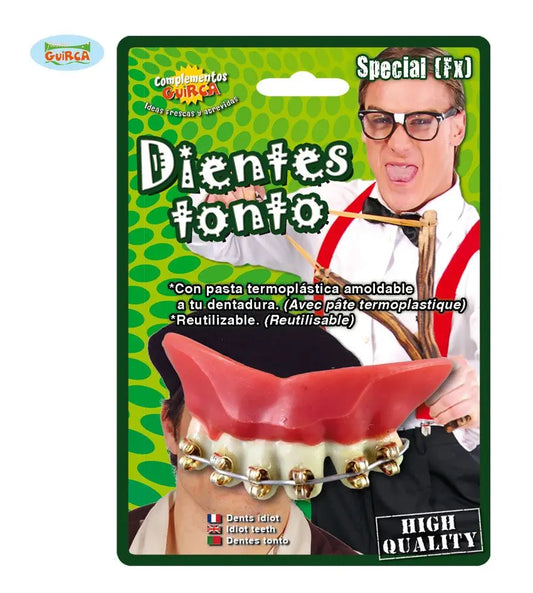 Denti termoplastici con APPARECCHIO - tuttocostumi.it