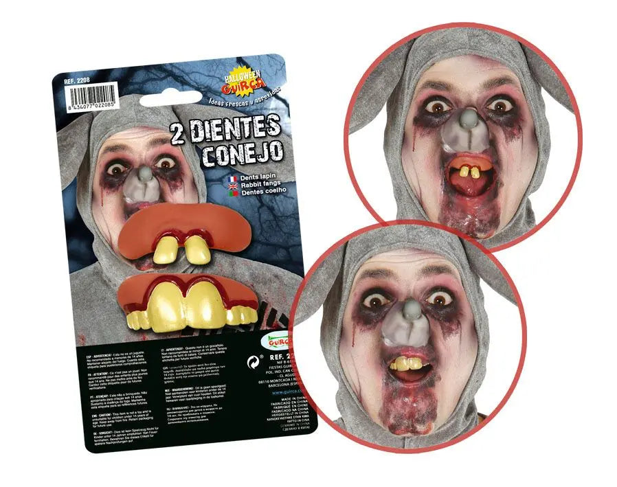 Set 2 denti da coniglio - tuttocostumi.it