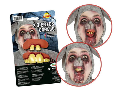 Set 2 denti da coniglio - tuttocostumi.it