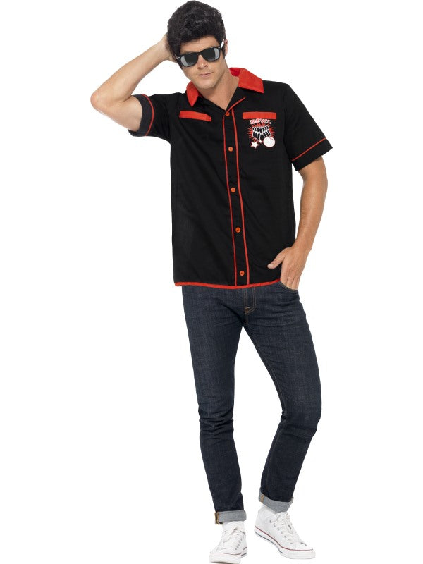 Camicia Rockabillly Bowling di Smiffys - tuttocostumi.it