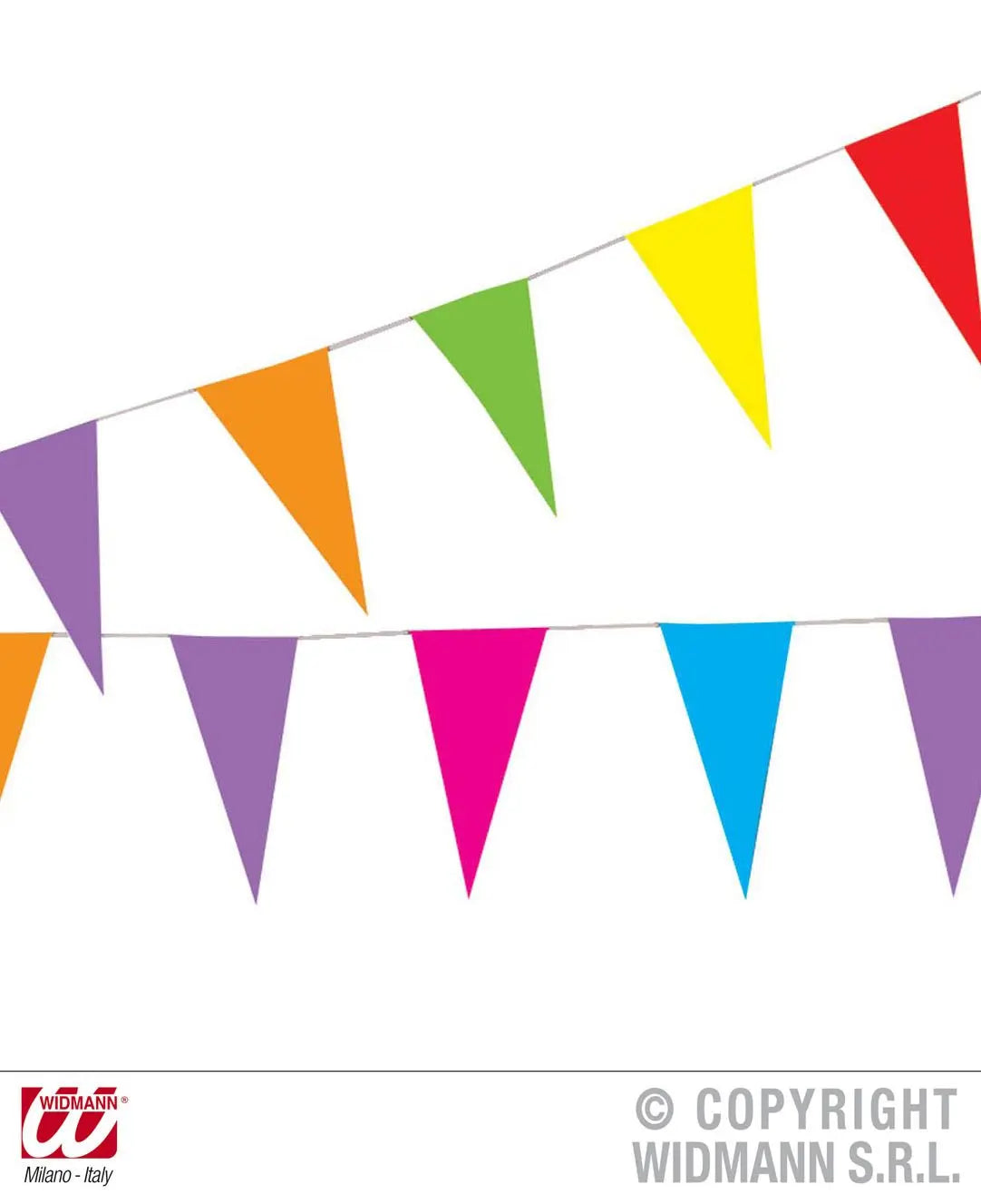 Festone bandiere in carta 10 m - tuttocostumi.it