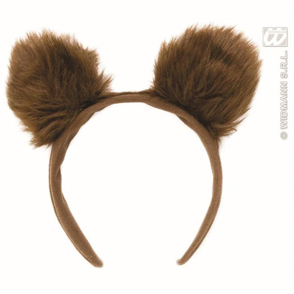 Cerchietto ORECCHI pelosi marroni di Widmann - tuttocostumi.it