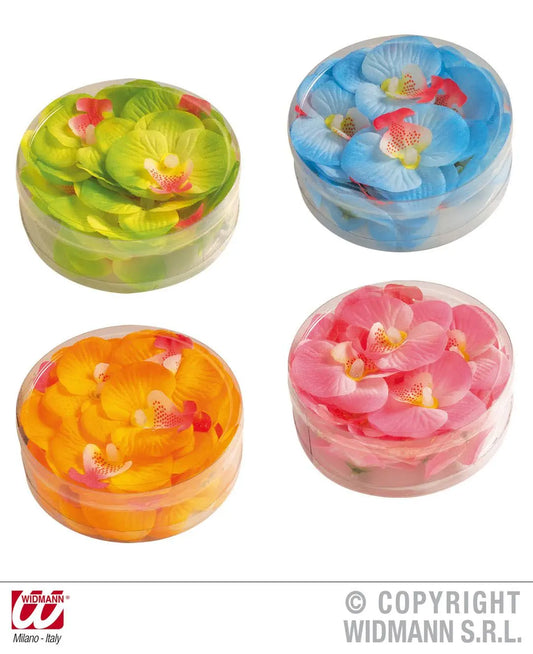 Scatola da 20 ORCHIDEE DECORATIVE - tuttocostumi.it