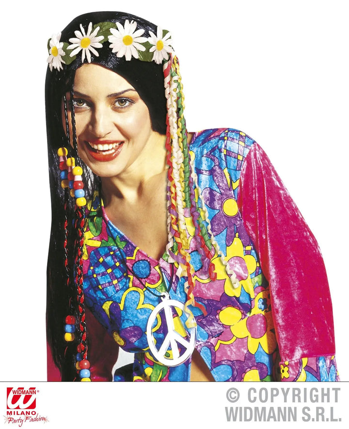 Corona MARGHERITE con nastri multicolore - tuttocostumi.it