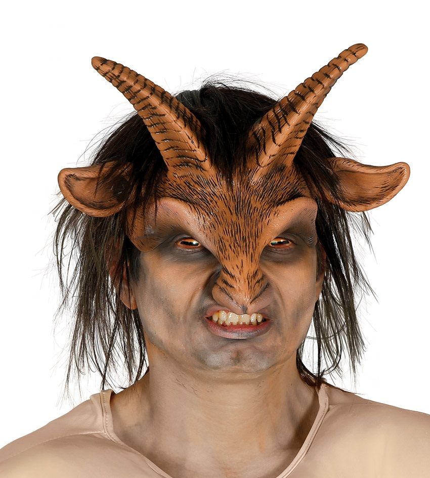 Maschera FAUNO con parrucca di Guirca - tuttocostumi.it