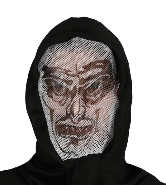 Cappuccio con volto VAMPIRO di Guirca - tuttocostumi.it