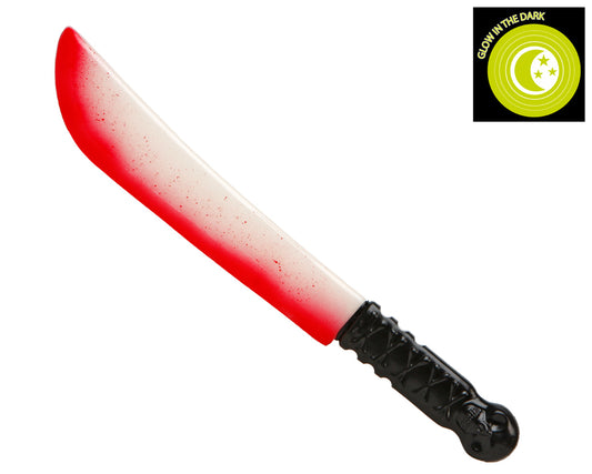 Macete fosforescente insanguinato 45 x 10 cm di Atosa - tuttocostumi.it
