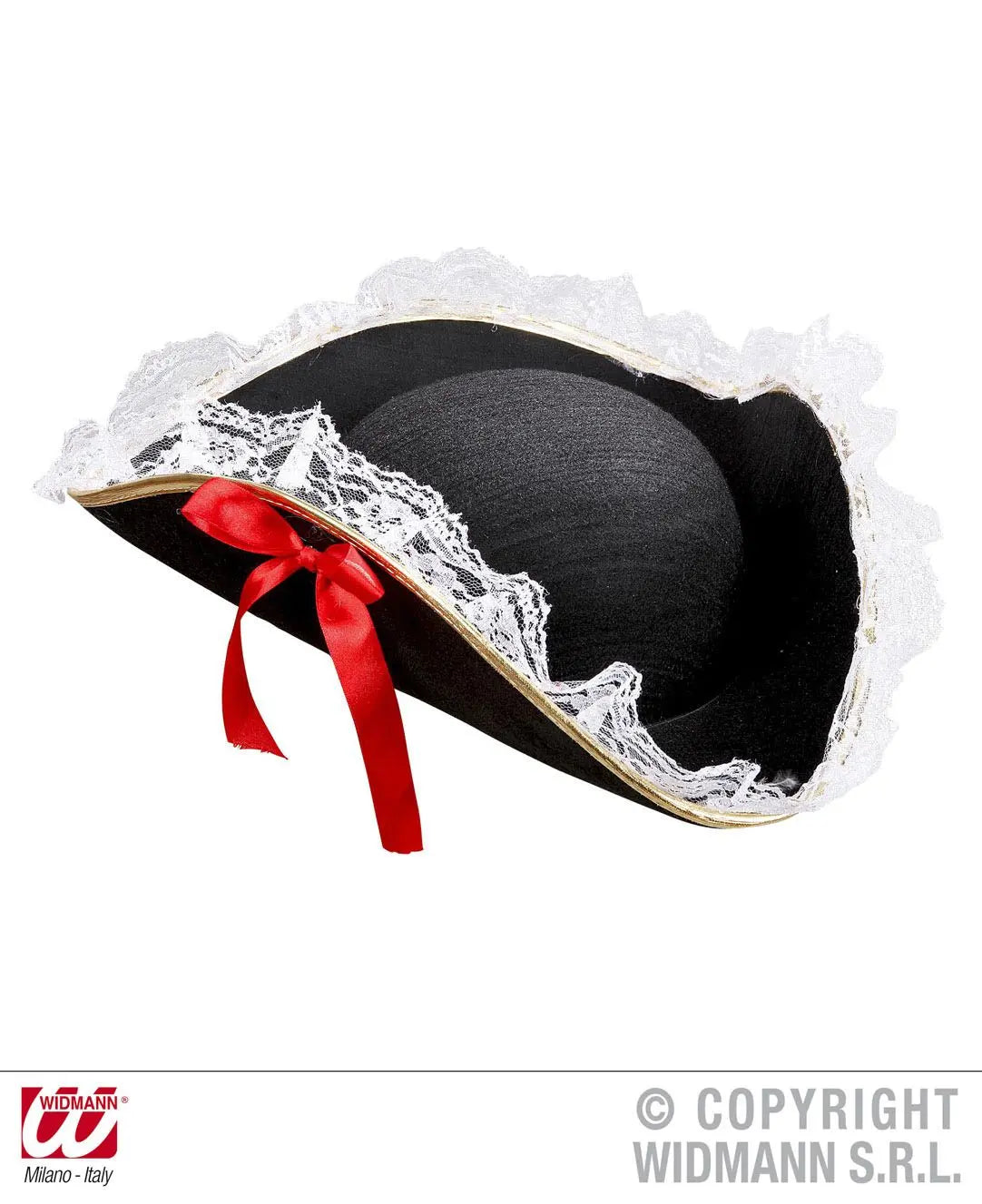 Cappello tricorno con finitura in pizzo di Widmann - tuttocostumi.it