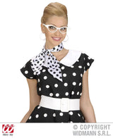 Foulard BIANCO a pois neri