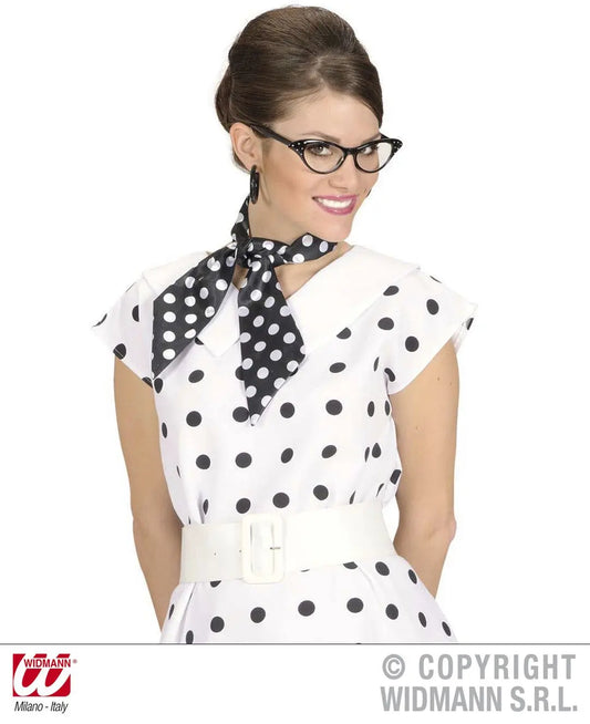 Foulard NERO a pois bianchi - tuttocostumi.it